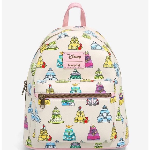 Loungefly Disney Princess Cakes Mini Backpack and Wallet set - Picture 6 of 11